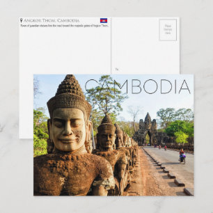 Angkor Thom, Kambodscha Reise Postkarte