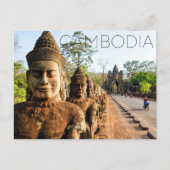 Angkor Thom, Kambodscha Reise Postkarte (Vorderseite)