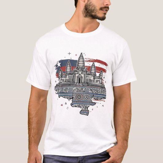 ANGKOR WAS IN KAMBODSCHA T-Shirt (Vorderseite)
