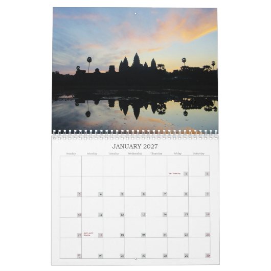 Angkor Wat 2012 Kalender (Jan 2027)