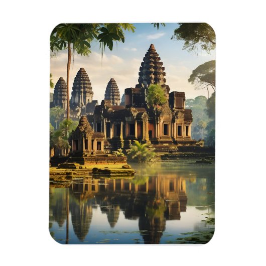 Angkor Wat, alter Khmer-Tempel Magnet (Vertikal)