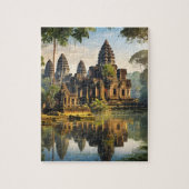 Angkor Wat, alter Khmer-Tempel Puzzle (Vertikal)