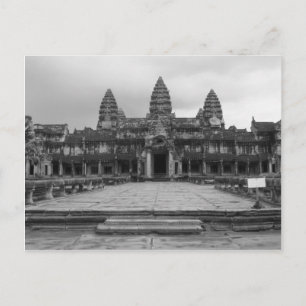 Angkor Wat B&W Postkarte