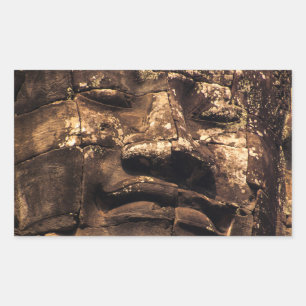 Angkor Wat Buddha Rechteck Aufkleber