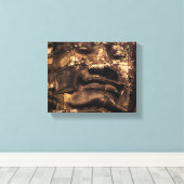 Angkor Wat Cambodia Buddha Totem - Canvas Wall Art Leinwanddruck (Insitu (Holzboden))