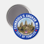 Angkor Wat Cambodia - City of the Temples Magnet (Vorderseite/Rückseite)