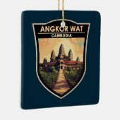 Angkor Wat Cambodia Reisen Vintag Keramikornament (Rechts)