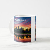 Angkor Wat Cambodia Sunset Kaffeetasse (Vorderseite Links)