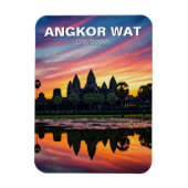 Angkor Wat Cambodia Sunset Magnet (Vertikal)