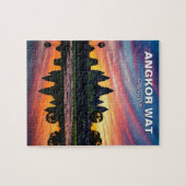 Angkor Wat Cambodia Sunset Puzzle (Horizontal)