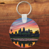 Angkor Wat Cambodia Sunset Schlüsselanhänger (Rückseite)