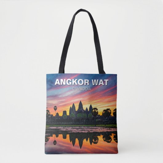 Angkor Wat Cambodia Sunset Tasche (Vorderseite)