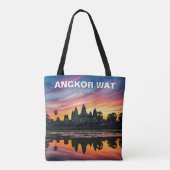 Angkor Wat Cambodia Sunset Tasche (Rückseite)