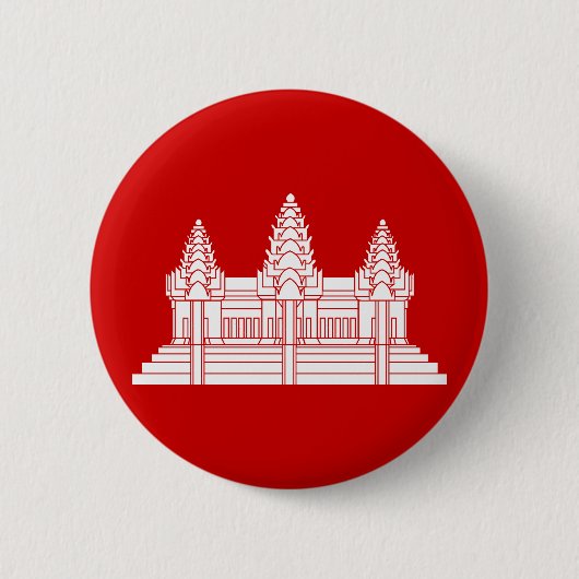 Angkor Wat Cambodian / Khmer Flag Button (Vorderseite)