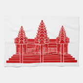Angkor Wat Cambodian / Khmer Flag Geschirrtuch (Horizontal)
