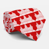 Angkor Wat Cambodian / Khmer Flag Krawatte (Gerollt)