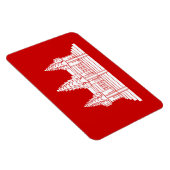 Angkor Wat Cambodian / Khmer Flag Magnet (Rechte Seite)