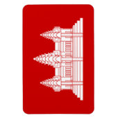 Angkor Wat Cambodian / Khmer Flag Magnet (Vertikal)