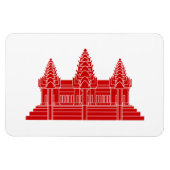Angkor Wat Cambodian / Khmer Flag Magnet (Horizontal)