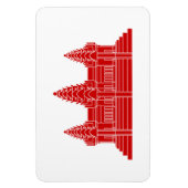 Angkor Wat Cambodian / Khmer Flag Magnet (Vertikal)