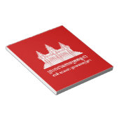 Angkor Wat Cambodian / Khmer Flag mit Motto Notizblock (angewinkelt)