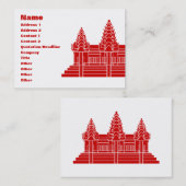 Angkor Wat Cambodian / Khmer Flag Visitenkarte (Vorne/Hinten)