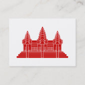 Angkor Wat Cambodian / Khmer Flag Visitenkarte (Rückseite)