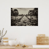 Angkor Wat Causeway Poster (Küche)