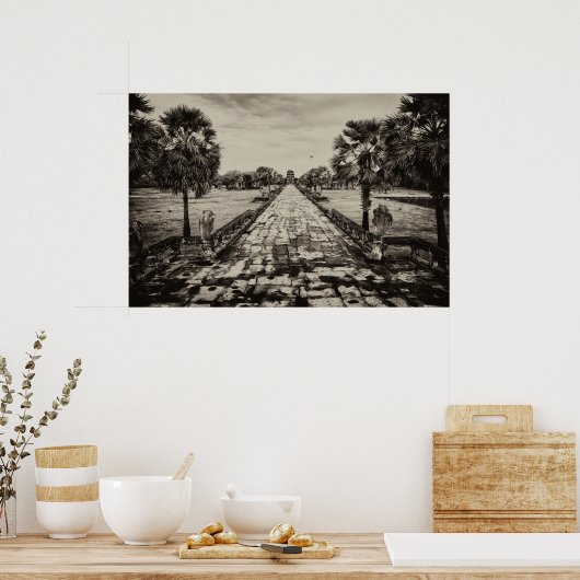 Angkor Wat Causeway Poster (Küche)