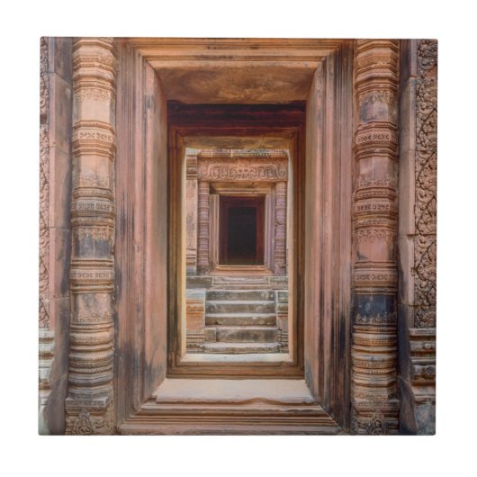 Angkor Wat Entryway, Kambodscha Fliese (Vorderseite)