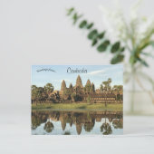 Angkor Wat in Angkor Siem Riep Kambodscha Postkarte (Stehend Vorderseite)