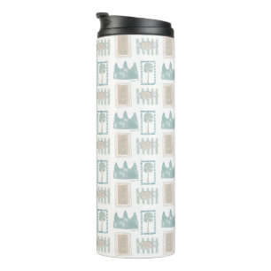 Angkor Wat inspiriert nahtloser Mustertumbler Thermosbecher