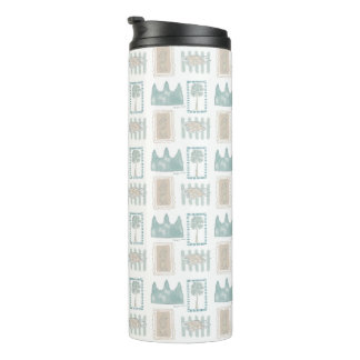 Angkor Wat inspiriert nahtloser Mustertumbler Thermosbecher