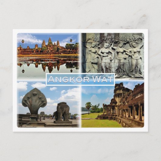 ANGKOR WAT - Kambodscha - Awatdevatasuppeleve - Na Postkarte (Vorderseite)