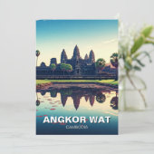 Angkor Wat Kambodscha Feiertagskarte (Stehend Vorderseite)