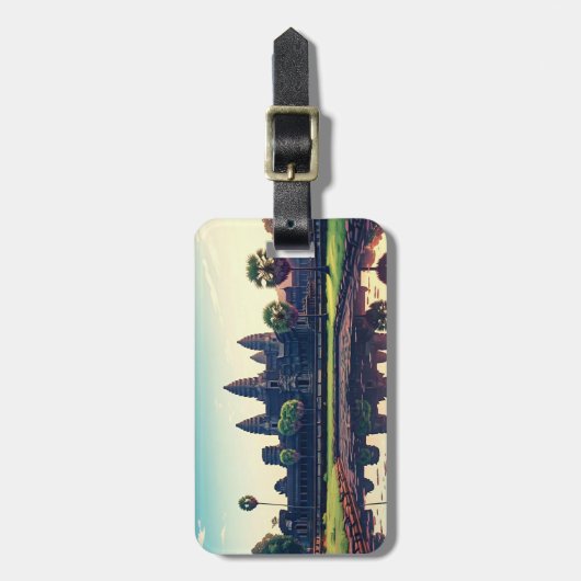 Angkor Wat Kambodscha Gepäckanhänger (Vorderseite vertikal)