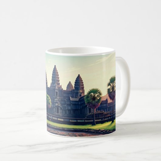 Angkor Wat Kambodscha Kaffeetasse (VorderseiteRechts)