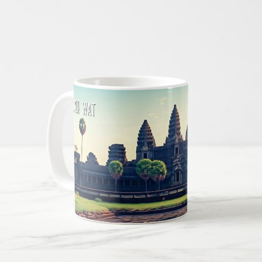 Angkor Wat Kambodscha Kaffeetasse (Vorderseite Links)
