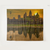 Angkor Wat Kambodscha Khmer Tempel Wandteppich (Vorderseite (Horizontal))