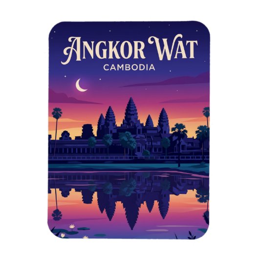 Angkor Wat Kambodscha Magnet (Vertikal)