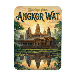 Angkor Wat Kambodscha Magnet