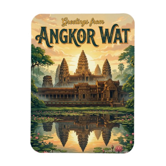 Angkor Wat Kambodscha Magnet (Vertikal)
