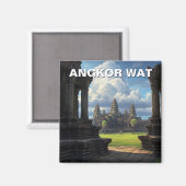 Angkor Wat Kambodscha Magnet (Vorderseite/Rückseite)