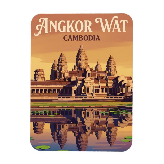 Angkor Wat Kambodscha Magnet (Vertikal)