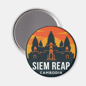 Angkor Wat Kambodscha Magnet (Vorderseite/Rückseite)