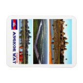 Angkor Wat - Kambodscha - Mosaik - Magnet (Horizontal)