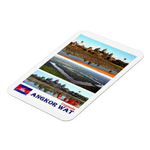 Angkor Wat - Kambodscha - Mosaik - Magnet