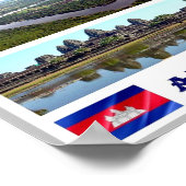 Angkor Wat - Kambodscha - Mosaik - Poster (Ecke)