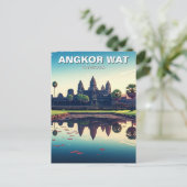 Angkor Wat Kambodscha Postkarte (Stehend Vorderseite)