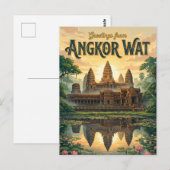 Angkor Wat Kambodscha Postkarte (Vorne/Hinten)
